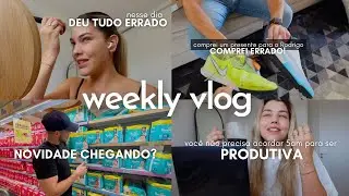 WEEKLY VLOG | TREINO É INGRATO, TUDO DEU ERRADO, ROTINA DA SEMANA, NOVIDADE CHEGANDO?