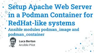 Setup Apache Web Server in a Podman Container for RedHat like systems   Ansible modules podman image