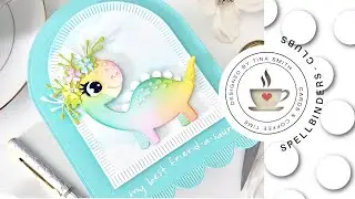 Try It Out Tuesday | Spellbinders Monster Birthday | A Shaped Dinosaur Card