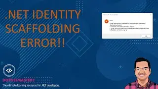 .NET Identity Scaffolding Error