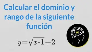 Dominio y rango de la función raíz cuadrada en segundos | #Shorts