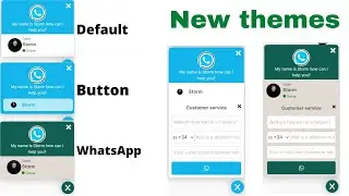 New themes for the WhatsApp Widget