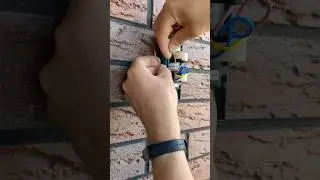 how to install a façade lamp#shorts#electrician