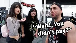 Emiru checks where Mizkif spent her money - New Gym