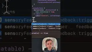 Sensory Haptic Feedback in iOS 17 SwiftUI 