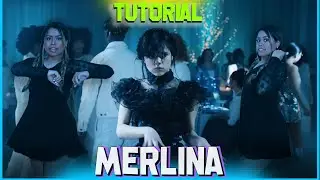 Coreografía MERLINA - PASO A PASO - super fácil 