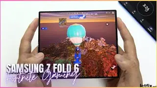 Samsung Z Fold 6 Fortnite Mobile Gaming test | Snapdragon 8 Gen 3, 120Hz Display