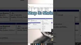 How to shrink a disk  partition | disk management