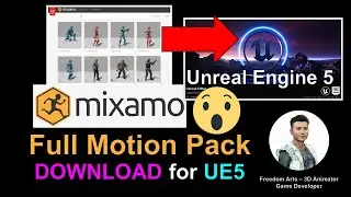 2456 Mixamo Full Motion Pack for Unreal Engine 5 - Animation Sequence!