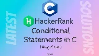 #6.1 Conditional Statements in C | HackerRank C Solutions Latest | #cprogramming #coding  #cpp #506