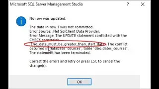 How to add a constraint for Check end date greater than start date and remove it in SQL Server