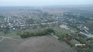 Село Вишнёвое, Севастополь, село Суворово, Бахчисарайский район, Крым. Вид с высоты птичьего полета.