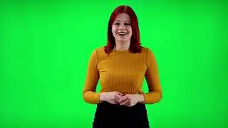 Woman with Green Screen Background || green screen girl love