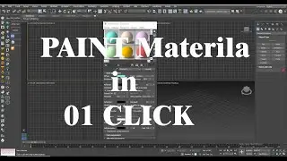 how to make paint material IN Just 1CLICK|3DMAX Full Course in Hindi