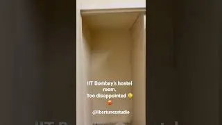 Too disappointed 😡🤨| IIT Bombay’s hostel room review | Poor accommodation #iitbombay #iit #hostel