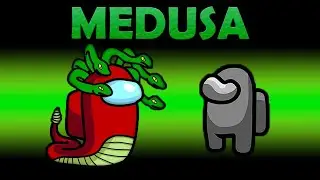Virei a MEDUSA e PETRIFIQUEI OS CORPOS no Among Us Mod