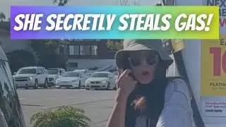 Cop catches gas station scammer!👀👮🏾😲