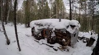 Охота на рябчика, нашел зимовье, проверка солонца.