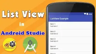 Android List View in Android Studio || Android App Development tutorials