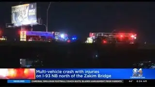 Injuries reported in multi-car crash on I-93 in Boston