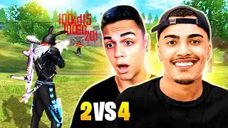 IMPRESSIONEI O FREITAS NESSA PARTIDA DUO VS SQUAD - FREE FIRE MOBILE HUD 4 DEDOS