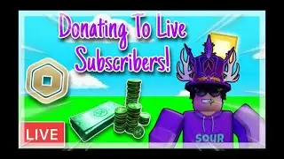 The 1-year channel anniversary!! - Giving away robux to fans 🔴LIVE
