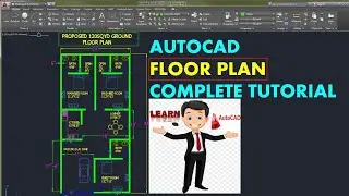 Autocad Tutorial.  Autocad House design . Autocad architecture 2d