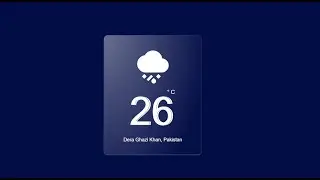 Creating a Stylish Weather App Card with HTML and CSS | Web Development Tutorial