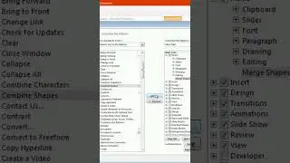 Enabling Merge Shapes or Combine Shapes in PowerPoint 2010