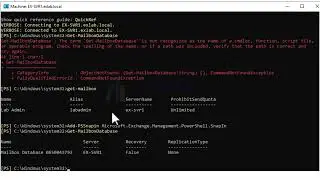 The term 'Get MailboxDatabase' is not recognized as the name of a cmdlet | Fixed