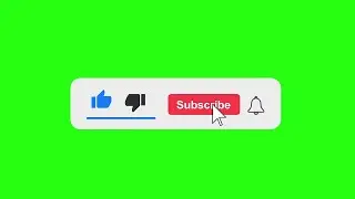 YouTube like subscribe bell icon buttons green screen -  Like Subscribe green screen