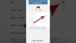 How to off Auto deleting messages on telegram 