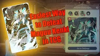 Easiest Way to Defeat Maguu Kenki Character Card Tavern Challenge in TCG | Genshin Impact