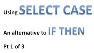 Excel VBA Tips n Tricks 34 Using SELECT CASE instead of IF THEN   Pt 1