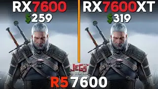 RX 7600 vs RX 7600 XT | Ryzen 5 7600 | Tested in 15 games