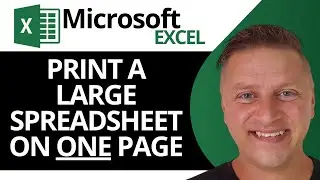 How to Print a Large Excel Spreadsheet on One Page | Excel Tutorial 2024