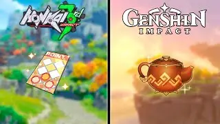 Genshin Impact Serenitea Pot VS Honkai Impact Dorm