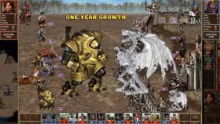 Heroes 3 COMBAT One year growth Necropolis was attacked by L7b Factory HoTA 1.7