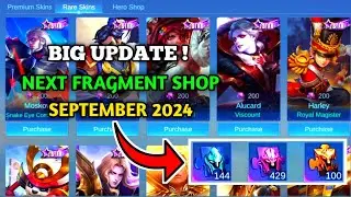 BIG UPDATE ! NEXT FRAGMENT SHOP SEPTEMBER 2024 | UPCOMING FRAGMENT SHOP | Mobile Legends ✓