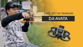 cara take off dan landing di tangan DJI avata