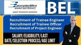 BHARAT ELECTRONICS LIMITED RECRUITMENT 2023 | Government jobs 2023| New Vacancy 2023 | BEL  2023