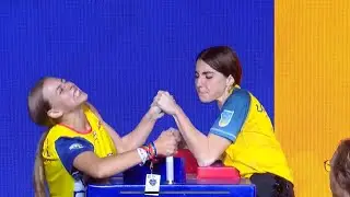 MALINA DEACONU VS VERONIKA HALAHAN 50 kg European Championship 2023 Juniors Left Arm Finals