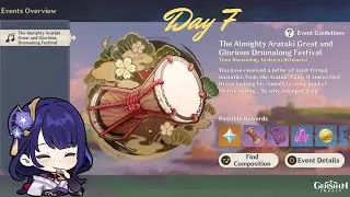 The Almighty Arataki Great and Glorious Drumalong Festival (DAY 7) | Genshin Impact Event