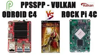 ODROID C4 VS ROCK Pi 4C: ANDROID 9 PPSSPP - VULKAN (GOD OF WAR - TEST) - Frame Skip = Off