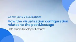 Community Visualizations:  How the visualization configuration relates to the postMessage