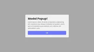 How To Make Popup In HTML CSS & Javascript | Create Modal In HTML