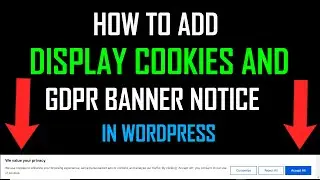 Get GDPR Compliant: Free Cookie & Banner Notice for WordPress