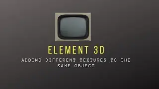 Element 3D: adding different textures to the same object