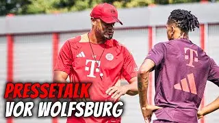 „Wir wollen jedes Spiel gewinnen" | Pressetalk vor VfL Wolfsburg - FC Bayern | 1. Spieltag