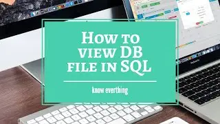 Check DB file using SQL